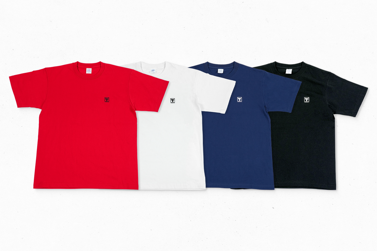 ハンドサインロゴTシャツ【レッド/バニラホワイト/インディゴ/ブラック】