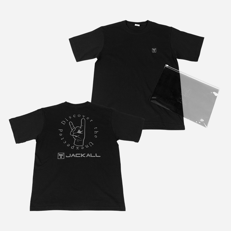 ザ・キープキャスト会場限定 ハンドサインロゴTシャツ 「ブラック」