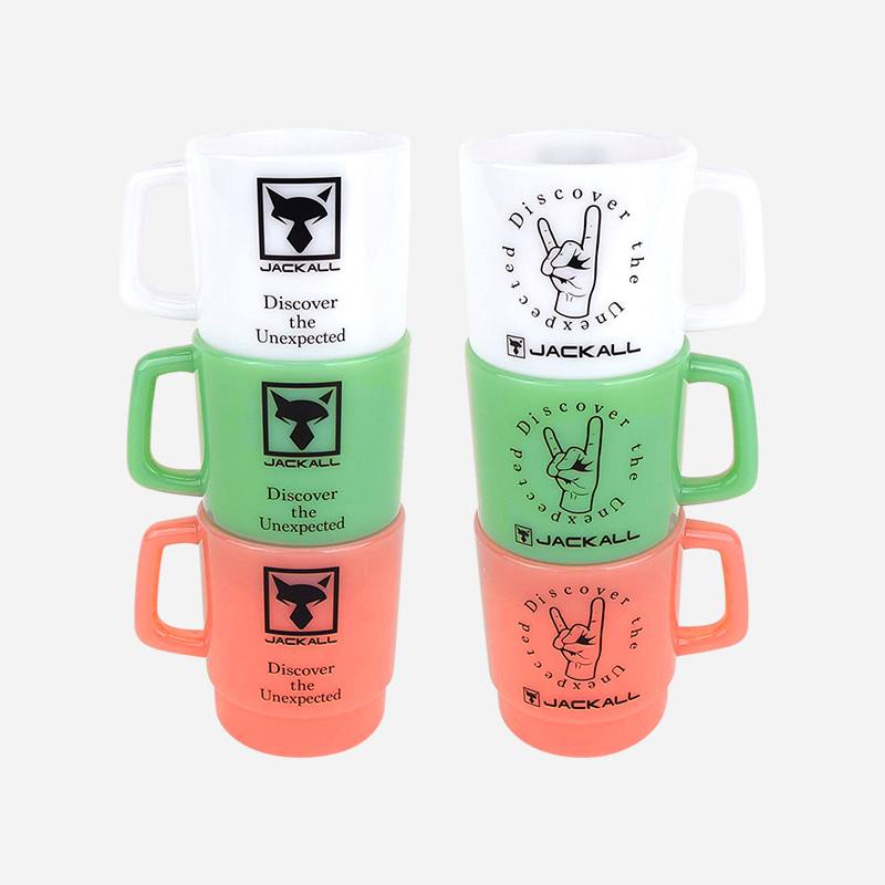 ザ・キープキャスト会場限定 スタッキングカップ 「ホワイト/グリーン/ピンク」