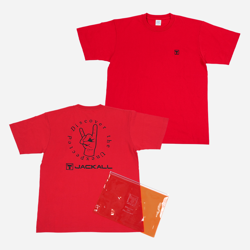 釣りフェス会場限定 ハンドサインロゴTシャツ 「レッド」