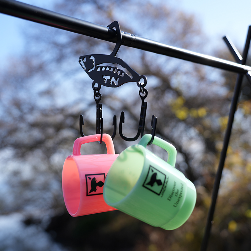 釣りフェス会場限定 アウトドアフック（TNシルエット）「ブラック」